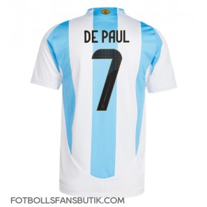 Argentina Rodrigo De Paul #7 Replika Hemmatröja Copa America 2024 Kortärmad